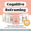 Cognitive reframing cognitive distortions therapy tool worksheet mindset cbt thinking errors growth selftalk positivemindset restructuring