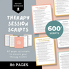 600+ Therapy Session Scripts, Cheat Sheets, Trauma, Grief, Work Stress, Emotional Regulation, Elevate your Toolkit