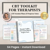 CBT Session Plans & Progress Notes for Sessions, CBT Skills, CBT Workbook